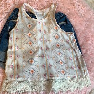 Mudd girls racer back tank girls size 10.